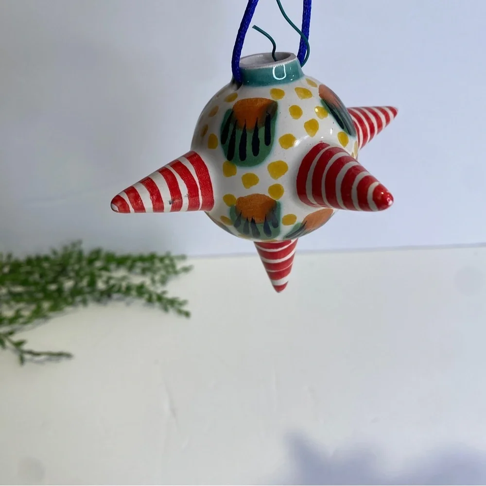 Gorky Gonzalez Mexico Pottery Handpainted Ornament NWT